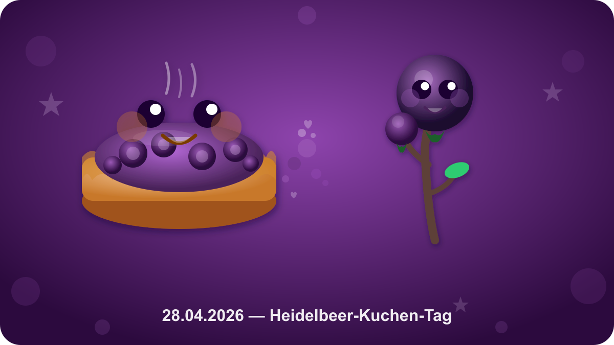 Heidelbeer-Kuchen-Tag