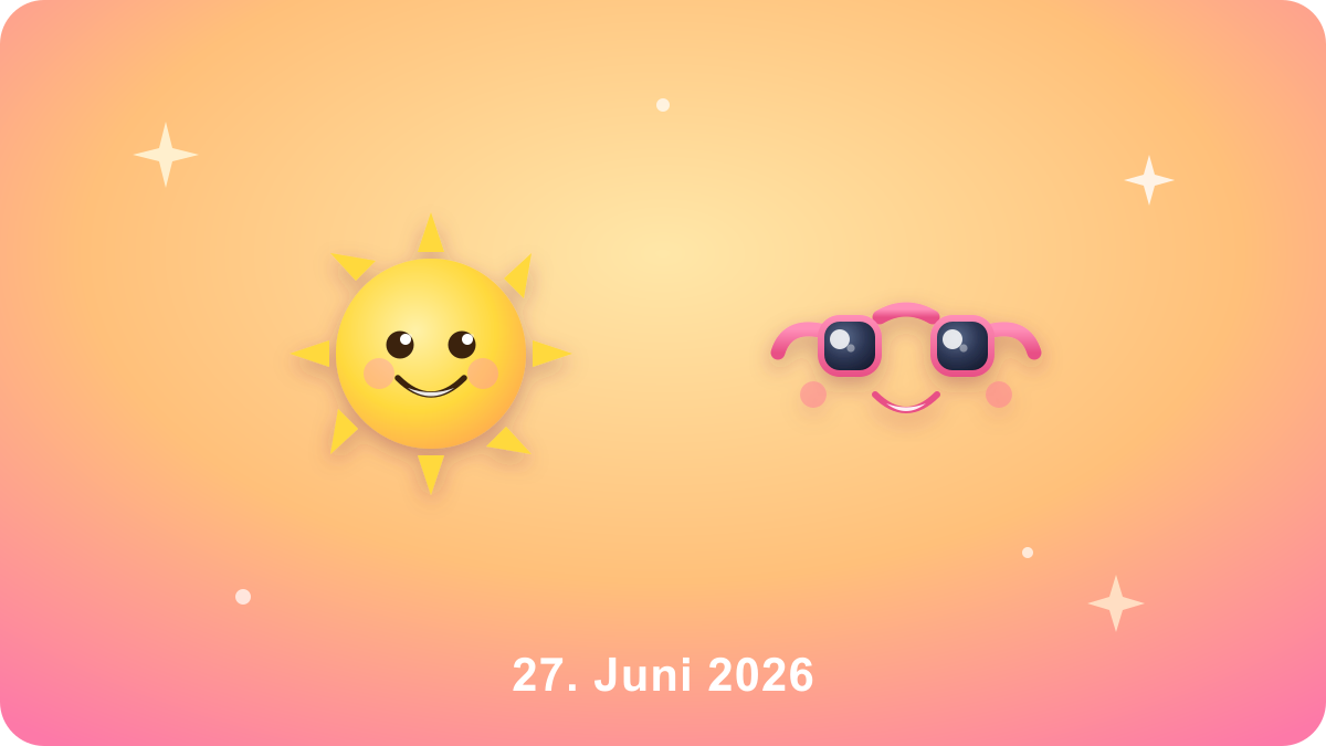 Sonnenbrillen-Tag