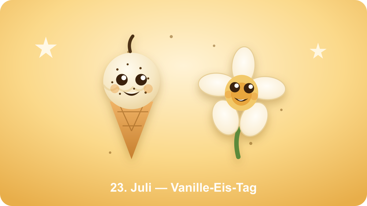 Vanille-Eis-Tag